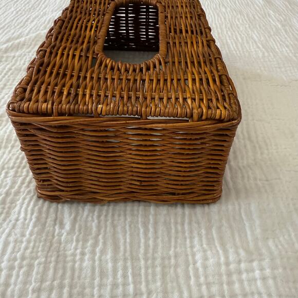 Wicker Tissue Box Cover Rectangle 10 x 5.5 x 3.5 - Picture 6 of 12